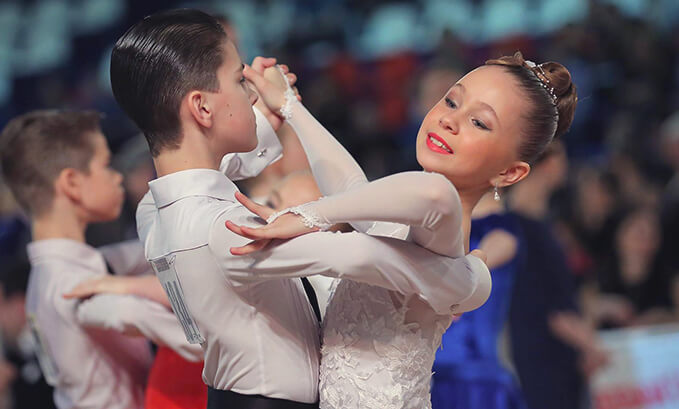 Young Ballroom Dancing Couple Young Ballroom Dancing Couple